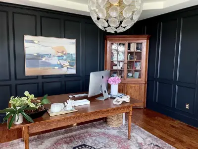 Melancholic Workspace by Melissa Rieser Interiors