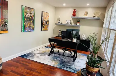 Striking home office renovation by Tipp Interiors