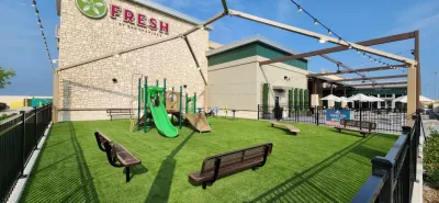 Brookshires Synthetic Grass Playground — Landscape Construction project by Graves Landscape & Outdoor Living