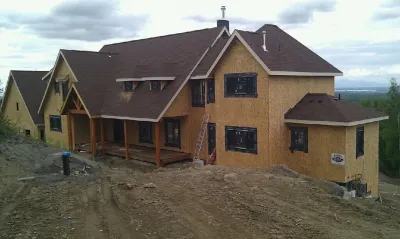 Before and After M's residence — Landscape Construction project by Green Acres Landscaping & Aquascapes