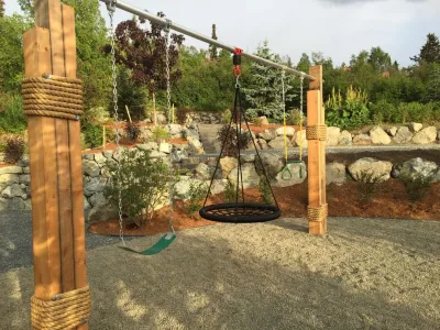 Playground — Landscape Construction project by Green Acres Landscaping & Aquascapes