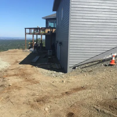 Before and After TJ's residence — Landscape Construction project by Green Acres Landscaping & Aquascapes
