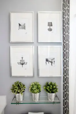 ASO Designer House 22 - Bella Rosa Patio Bath — Interior Design & Decorating project by Kathryn J. LeMaster Art & Design