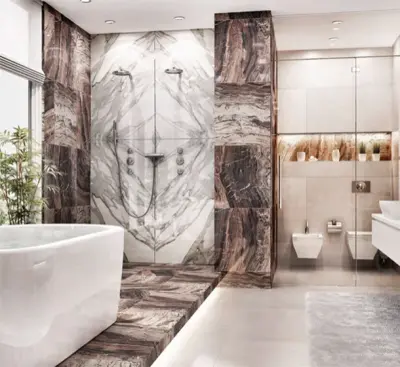 Restroom Renovation by Bal Bahia Interiors