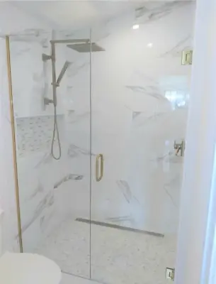Bespoke Bath Tile Design by Adrienne's Decor, LLC