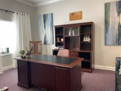 Trinity Missionary Fellowship Pastors' Study — Interior Design & Decorating project by A. Logan Designs, LLC