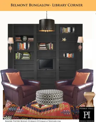Belmont Cottage Illustrations — Interior Design & Decorating project by Pebble Hill Design