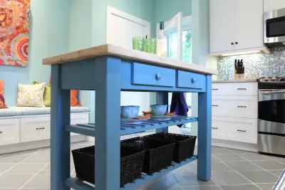 Vibrant and Daring Kitchen by Welcome Home Design Group