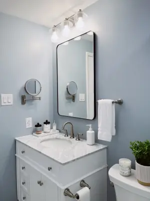 Stylish and Functional Hall Bathroom by DesignFive, LLC - Steve Shorthouse