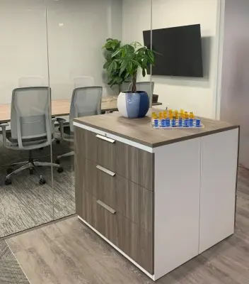 Revamp of Downtown SD Office — Interior Design & Decorating project by Brandi Bernardino Designs