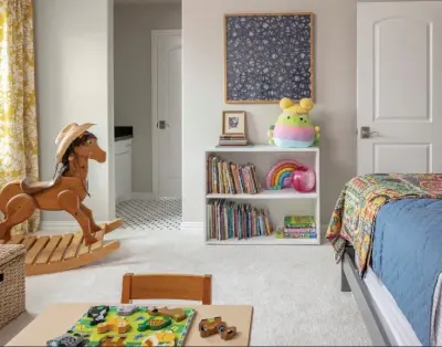 Children's area that is also ideal for visitors by Ruthie Staalsen Interiors
