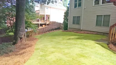 Creekside Subdivision | Cumming, GA — Landscape Construction project by Greenshooz Landscaping