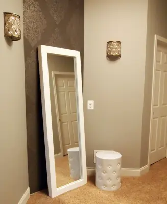 Chic Silver Glitter Primary Bedroom by Love Your Room LLC