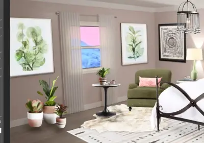 Global Style Primary Bedroom - Benjamin Moore's 2020 Color of the Year First Light by Northern Lights Home Staging And Design