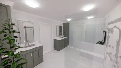 Luxurious Main Bath — Interior Design & Decorating project by Bonae Interiors
