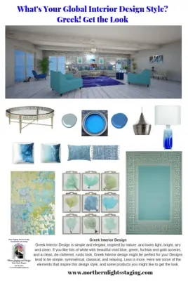 Hellenic Inspired Interior Design - Edesign by Northern Lights Home Staging And Design
