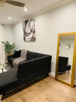 Contemporary Minimalist Flat — Interior Design & Decorating project by Humble Abode Designs LLC