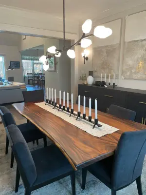 Dining Room Table with Live Edge — Interior Design & Decorating project by Amy's Paint And Remodeling Solutions