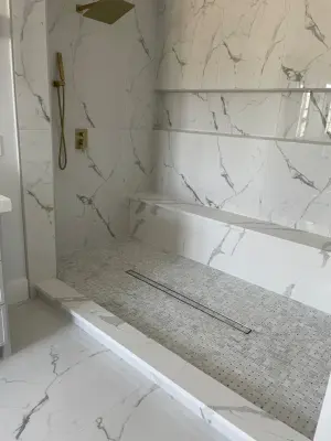 Expansive Dual Master Bathroom — Interior Design & Decorating project by Amy's Paint And Remodeling Solutions
