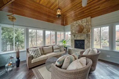 Tri-Season Porch by Just The Thing Decorating, Staging, And Windows