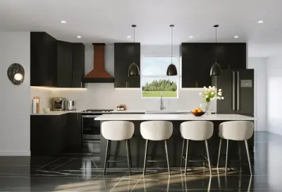 Lansdowne - Contemporary High-Contrast Design by K&B Interiors