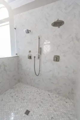 Opulent Master Bathroom by Just The Thing Decorating, Staging, And Windows