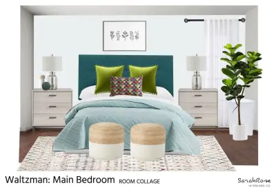 Master Bedroom: Serene & Bright — Interior Design & Decorating project by Interiors By SarahRose
