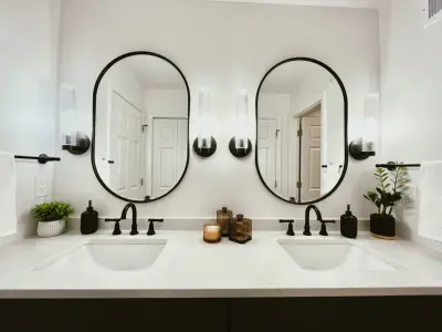 Contemporary Jack and Jill Bathroom by DesignFive, LLC - Steve Shorthouse