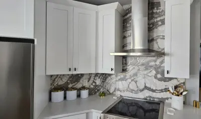 modern kitchen design by Adrienne's Decor, LLC
