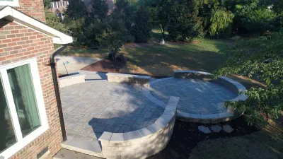 Multi-level Patio — Landscape Construction project by H2O-Matic Outdoor Creations in Concord