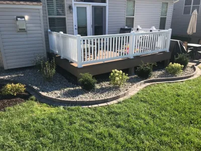 Brick and Mortar Edging — Landscape Construction project by Hackman Lawn & Landscape