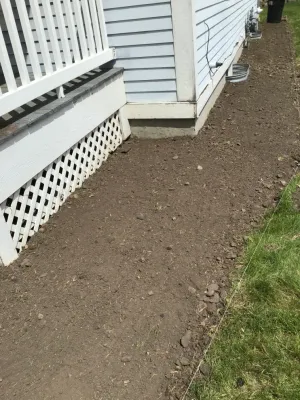 Building flower bed — Landscape Construction project by H&S Professional Lawncare And Property Maintenance