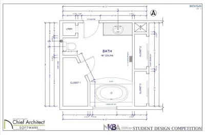 NKBA Restroom — Interior Design & Decorating project by Shine Bright Design