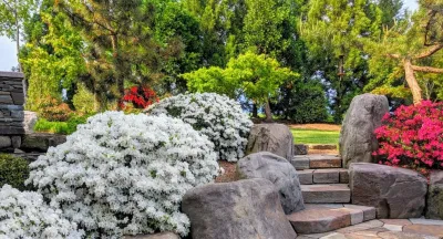 Rural Manheim Japanese-inspired home landscape & garden by Hanselman Landscape And Gardens
