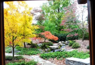 Frank Lloyd Wright Inspired Home in PA Woodland by Hanselman Landscape And Gardens