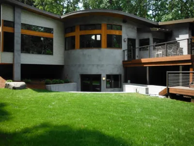 Modern Architecture: Home on Hilltop Minutes from Downtown — Landscape Construction project by Hanselman Landscape And Gardens in York