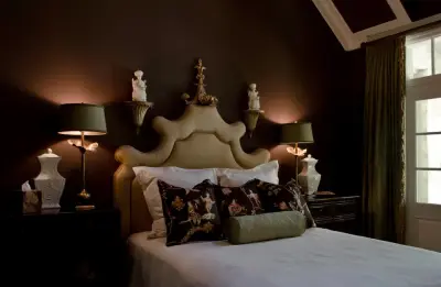 Asian-Inspired Bathroom and Bedroom — Interior Design & Decorating project by Audrey Curl Interiors