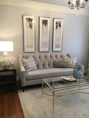 Modern Living Room Renovation in Plano by Kathleen Newhouse Interiors