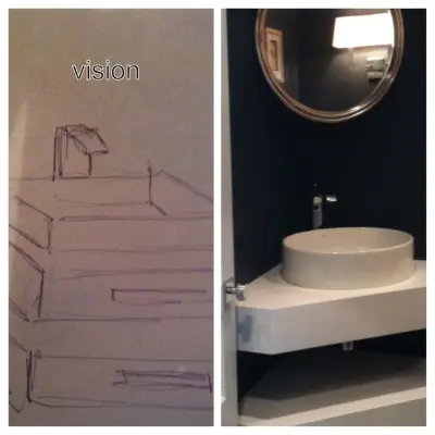 Powder Room — Interior Design & Decorating project by Essence Interiors