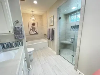 Quail Run Master Bathroom by Samantha Smith Designs