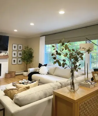 Randolph Living Room Revamp — Interior Design & Decorating project by Grayscale Homes