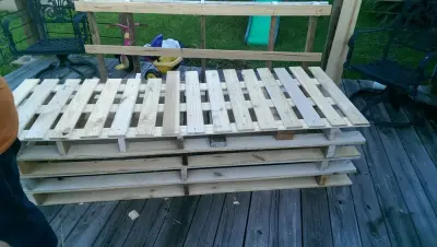 Repurposing Pallets for Outdoor Benches — Interior Design & Decorating project by DC Home Interiors