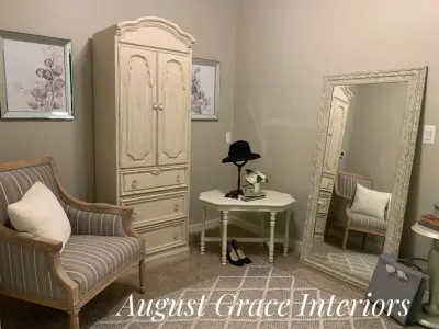 Rochester Hills Changing Area — Interior Design & Decorating project by August Grace Interiors