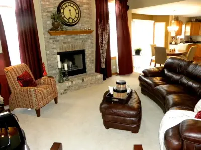 Cozy Family Lounge by Jeff Rice, Decor Designs, Inc.