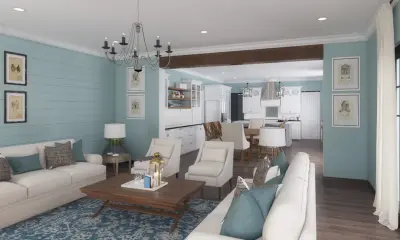 3D Renderings in SketchUp by Kathleen Newhouse Interiors