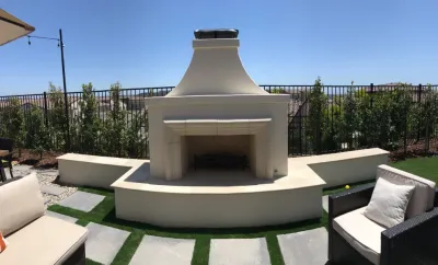 Fire Places & BBQ's — Landscape Construction project by Helcco Landscape Construction