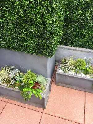 Brooklyn West - Artificial Boxwood Hedges - Landscape Design in Brooklyn, NY