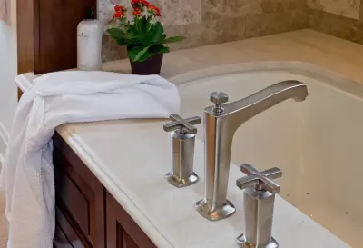 Elegant Master Bathroom — Interior Design & Decorating project by Audrey Curl Interiors