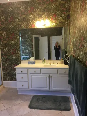STUBBS - WILDEWOOD - MASTER BATHROOM RENOVATION - PREVIOUS STATE by Designs By Cheryl Lynn & Associates, LLC