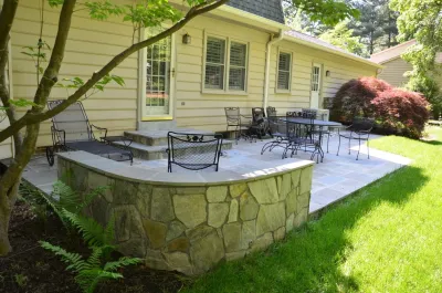 Flagstone Patio - Oakton, VA — Landscape Construction project by HEMAX Construction Services & Landscaping, LLC